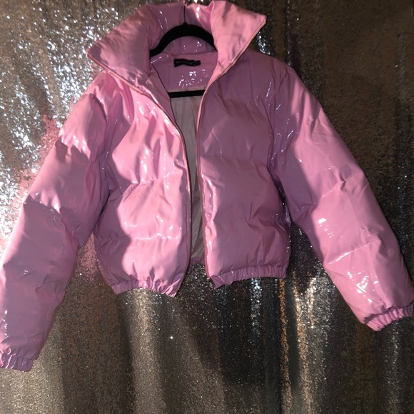 Bubble Gum Pink Puffer Jacket 
